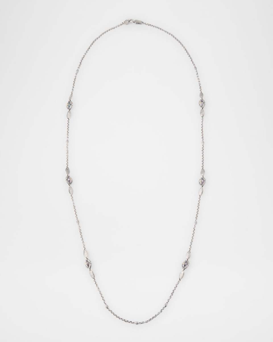 Kyma Amethyst, Quartz and Swiss Topaz Necklace